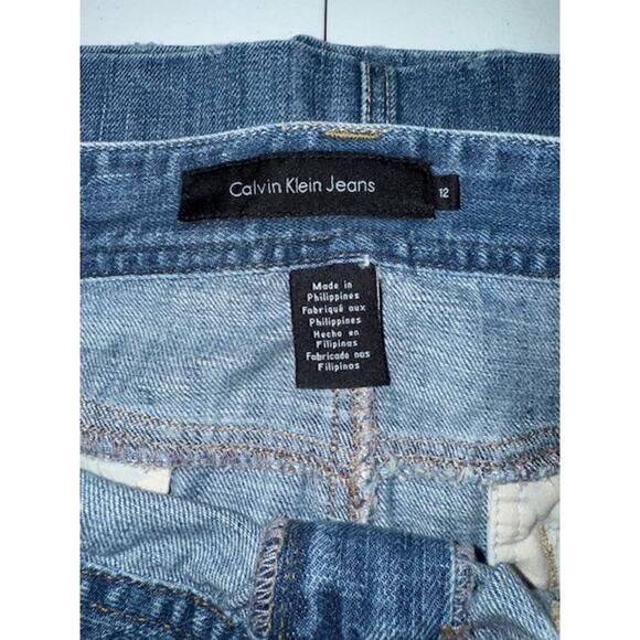 Calvin Klein Jeans Denim Mini Skirt Size 12 Women's - Picture 6 of 9